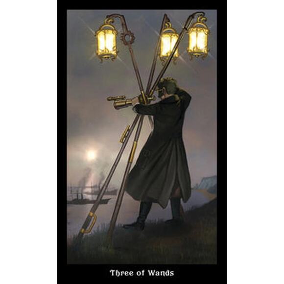 Steampunk Tarot by Barbara Moore Full 78 Card Mini Deck - Picture 4 of 5